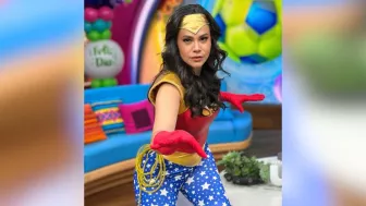 Luz Elena González se veía lindísima con el disfraz de La Mujer Maravilla, una de las superheroínas favoritas de todos los tiempos.