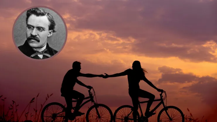 frase de Friedrich Nietzsche El amor es ciego la amistad cierra los ojos