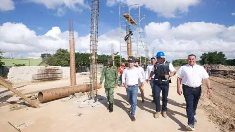 Supervisan avances de la obra del Gran Parque de La Plancha