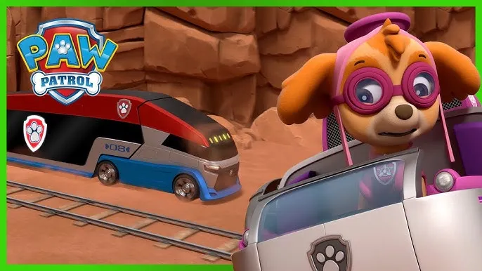 Los cachorros salvan el tren