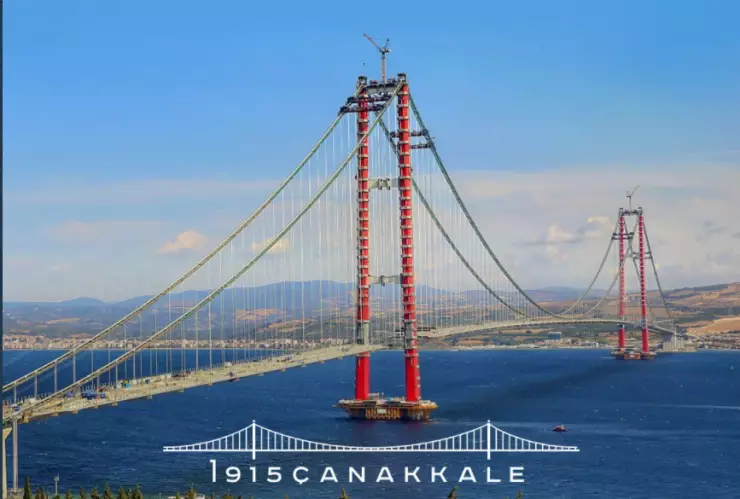 turquía puente Canakkale de 1915