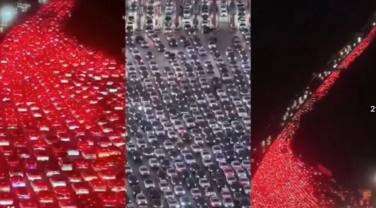 Millones de viajeros en China quedaron varados en un enorme atasco de tráfico durante 24 horas mientras intentaban regresar a casa después de las vacaciones de la “Semana Dorada”