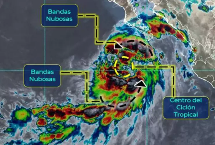 Tormenta tropical impactará Jalisco causando lluvias intensas