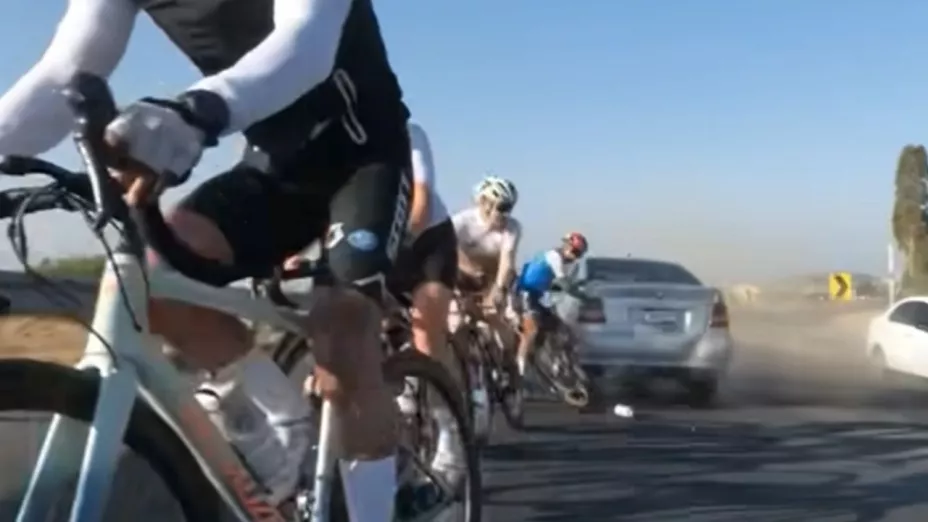 Ciclistas atropellados