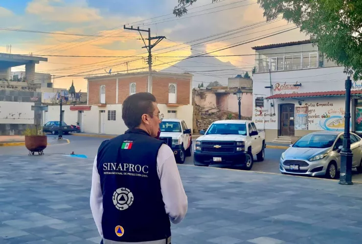 Protección Civil volcán Popocatépetl