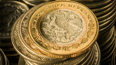 monedas de 10 y 20 pesos