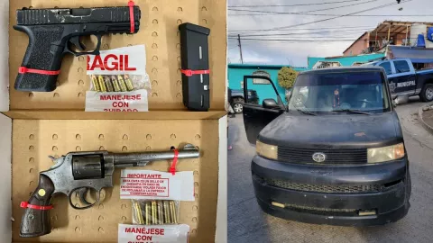 Desde un auto hacían disparos dos menores en Camino Verde