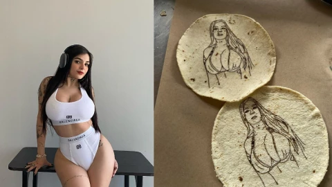 Lanzan tortilla de Karely Ruiz en Veracruz.