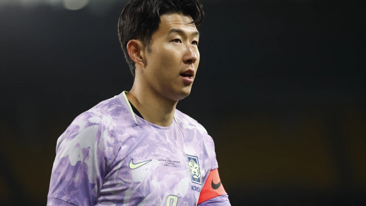 Heung Ming Son, delantero de Corea del Sur, no pudo evitar la derrota vs Austria en la fecha FIFA de marzo 2026