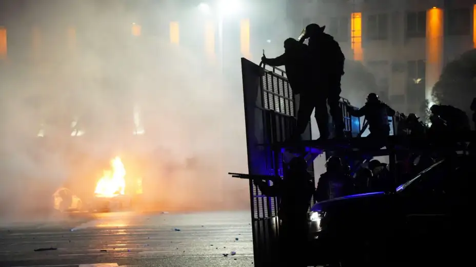 Disturbios en Kazajistán, el 5 de enero de 2022.