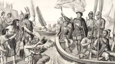 Hernan Cortes elige el nombre de Veracruz.