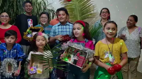 Tradición yucateca Niños y niñas participan en la ramada