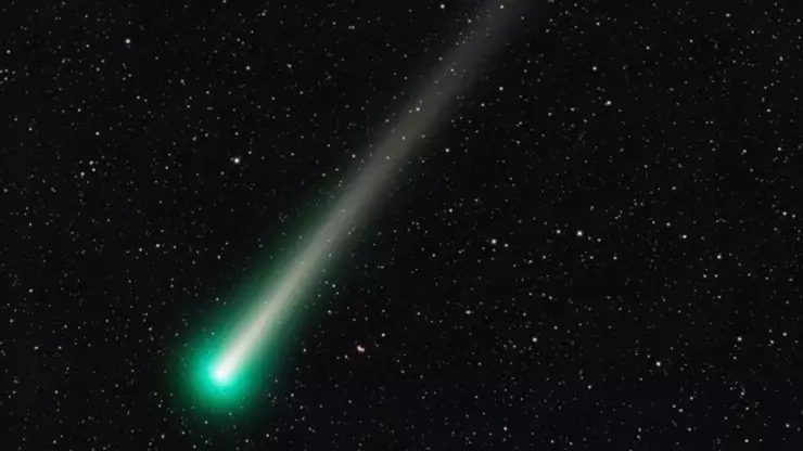 ¿Lo viste Las imágenes del paso del cometa verde en el cielo
