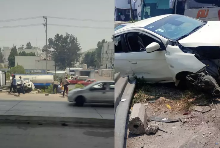 Aparatoso ACCIDENTE se registra en la autopista México-Puebla hoy 5 de junio de 2024