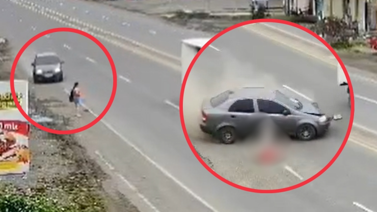 Mujer es atropellada mientras esperaba el autobús