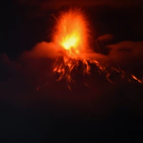 volcán de Fuego en Guatemala