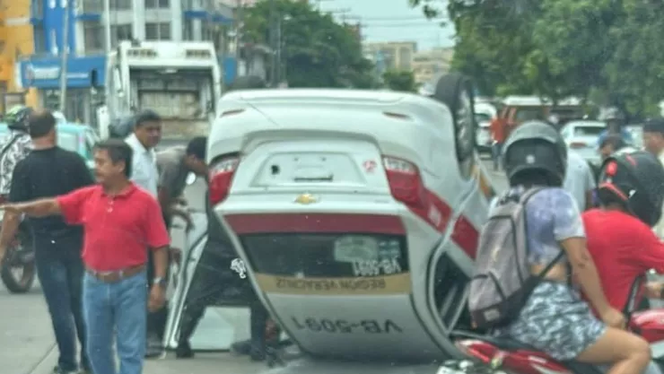 accidente de taxi