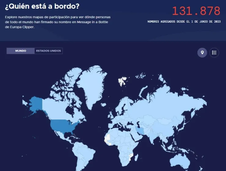 ¡Hasta las lunas de Júpiter! NASA te invita a enviar tu nombre en una botella