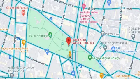 Balneario Parque Hidalgo en León, Guanajuato