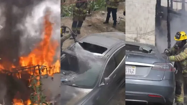 TESLA INCENDIO EN TJ