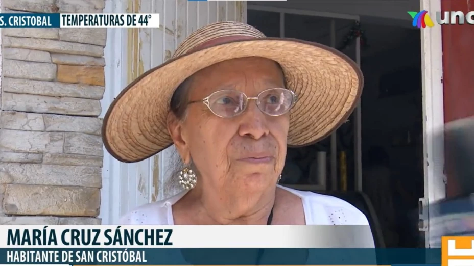 Habitantes sufren calores infernales en San Cristóbal