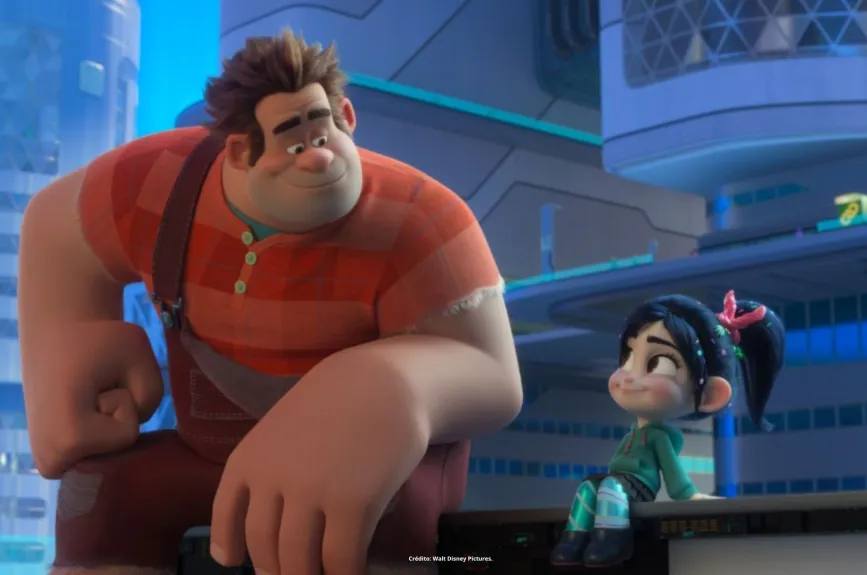 La película Wifi Ralph incluyó en varias de sus escenas a personajes de otras películas animadas, así como marcas y mucho más. | Estreno Platinum por Azteca 7