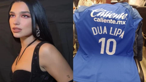 Cruz Azul playera para Dua Lipa