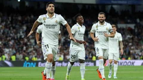 marco Asensio con el Real Madrid