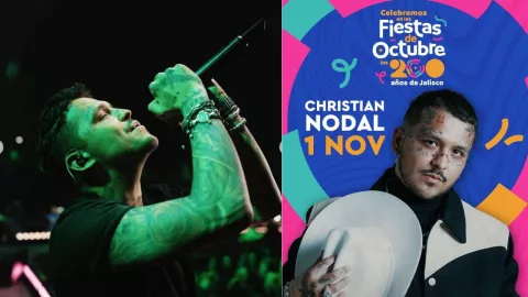 Esto cuestan boletos Christian Nodal en Fiestas de Octubre