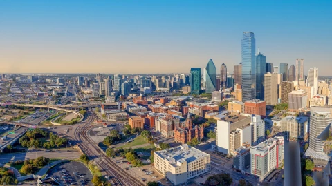 Vista de la ciudad de Dallas, Texas