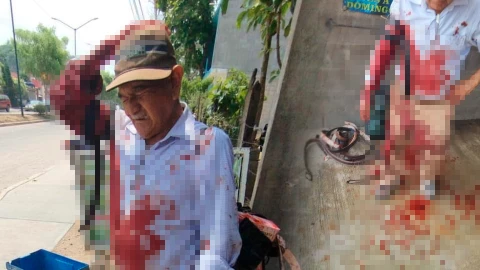 Abuelito que vendía cinturones resultó lesionado en la balacera de “Coita” Chiapas