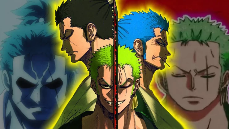 Shimotsuki Ushimaru y Roronoa Zoro