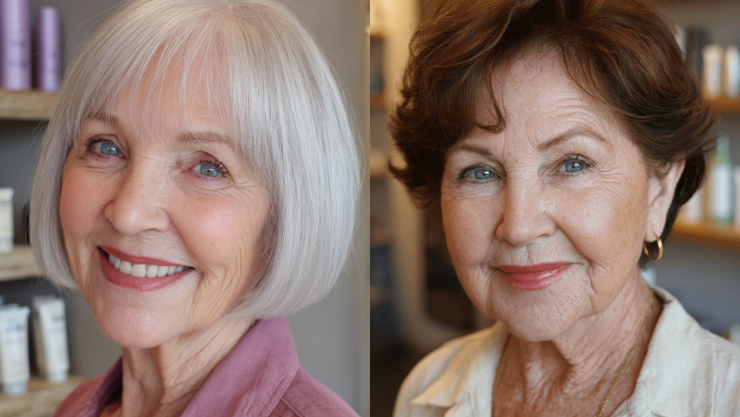 5 cortes de cabello bob para mujeres de 60 años