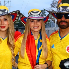 Afición de Colombia en la CDMX