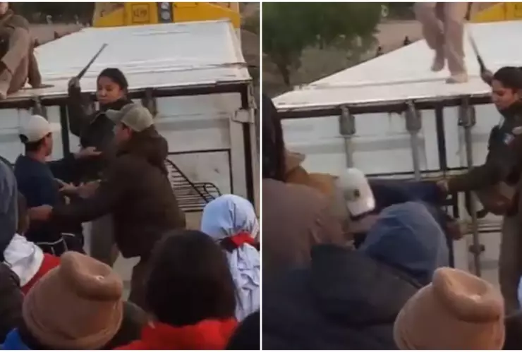 Sus compañeros intervinieron para detener la situación.