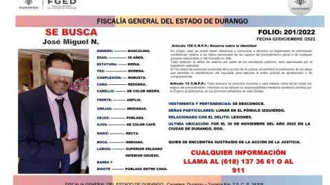 Fiscalía de Durango
