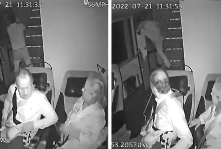 pasajero autobus slp video