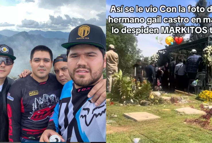 VIDEO | ¡Siempre sí fue! Así fue captado Markitos Toys en el funeral de su hermano Gail Castro
