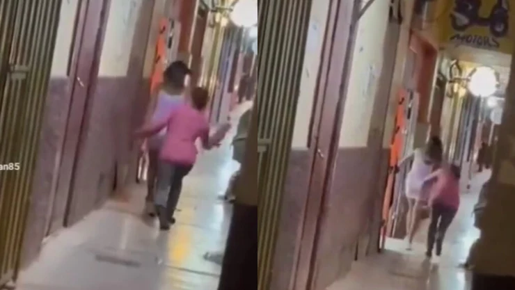 A cinturonazos o correazos, una madre sacó a su hija del antro en donde se encontraba y el video se hizo viral.
