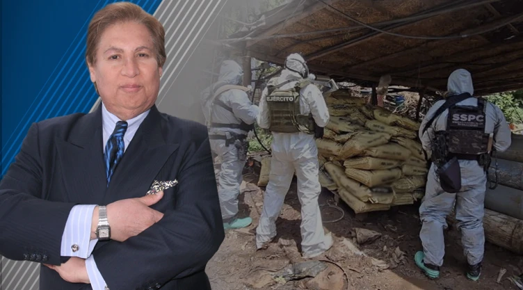 Foto del periodista Armando Guzmán y operativo contra narcos en México.