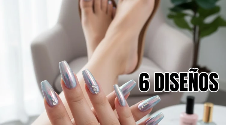 6 diseños de uñas efecto aurora que te encantarán para esta temporada: en manos o pies