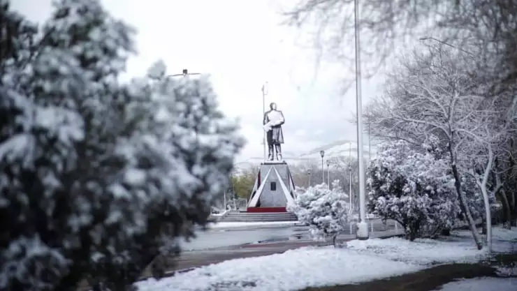 Así se vio la primera nevada del año en Chihuahua