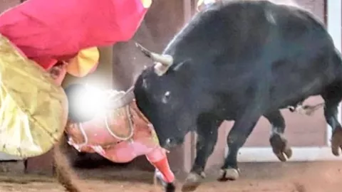 Torero José Alberto Ortega recibe fuerte cornada en el cuello