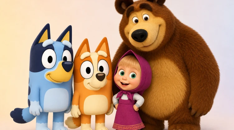 4 capítulos de Bluey y Masha y El Oso para enseñar a tus hijos sobre la honestidad