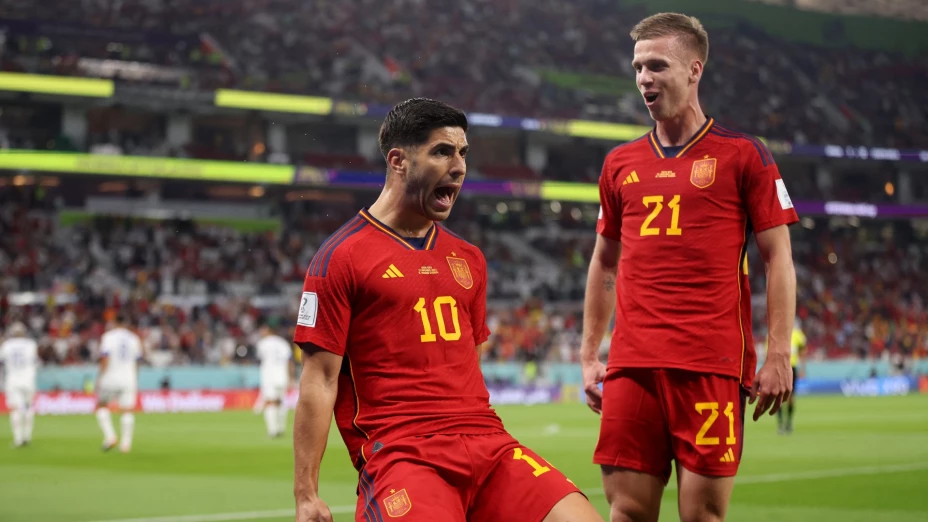 Marco Asensio marca su gol en Qatar 2022 ante Costa Rica