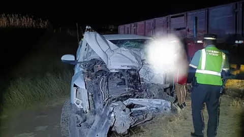 Accidente en Aguascalientes Conductor se impacta contra un tráiler en la carretera 70 oriente hoy 3 de marzo
