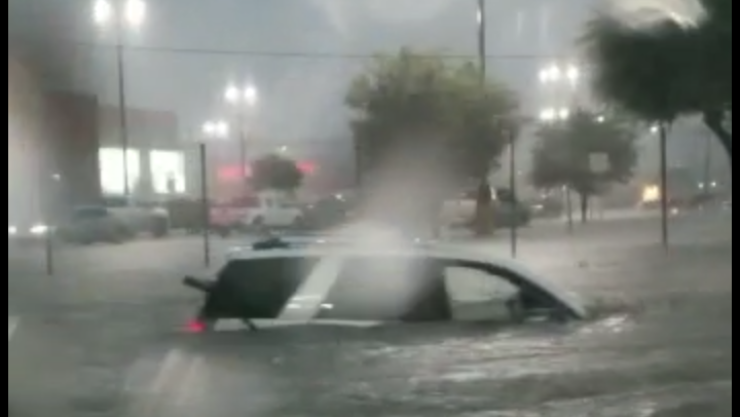 Tormenta deja sin luz a colonia en Reynosa