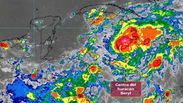 Huracán Beryl hoy