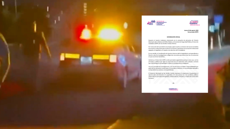 Abren investigación en San Andrés Cholula contra policías de tránsito por presunto abuso de autoridad