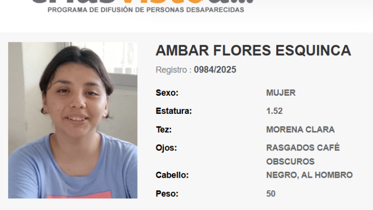 Ámbar Flores Esquinca desapareció en Tuxtla Gutiérrez el 7 de noviembre de 2025